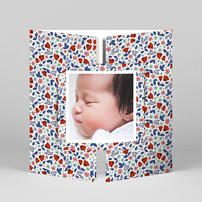 Seasonal blossoms (gatefold) winter bikini sous la pluie baby thank you cards Seasonal blossoms (gatefold) winter bikini sous la pluie baby thank you cards