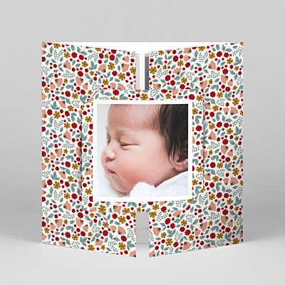 Seasonal blossoms (gatefold) fall yellow baby thank you cards Seasonal blossoms (gatefold) fall yellow baby thank you cards