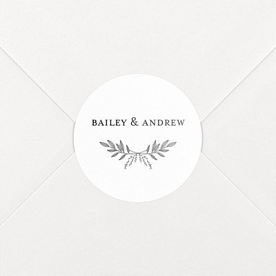 Springs eternal white wedding stickers Springs eternal white wedding stickers