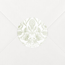 Wedding Envelope Stickers Springs Eternal Green