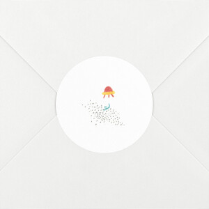 Baby Stickers Once upon a time Space White