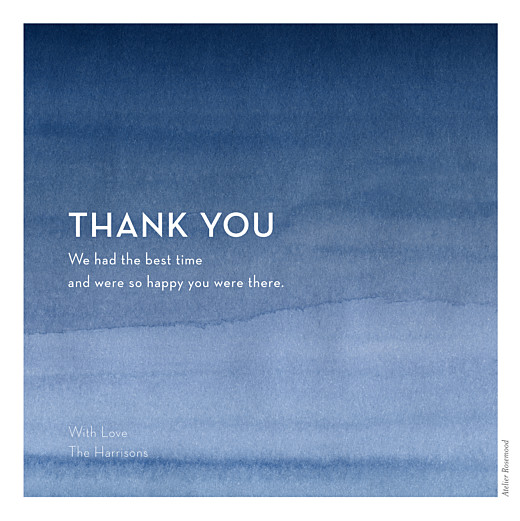 Wedding Thank You Cards Watercolour blue Wedding Thank You Cards Watercolour blue