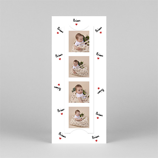 Baby Thank You Cards Bisou by mathilde cabanas (bookmark) red - View 3 Baby Thank You Cards Bisou by mathilde cabanas (bookmark) red - View 3