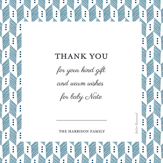 Baby Thank You Cards Chevron blue - Page 2 Baby Thank You Cards Chevron blue - Page 2