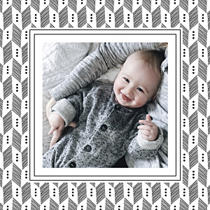 Chevron black black baby thank you cards Chevron black black baby thank you cards