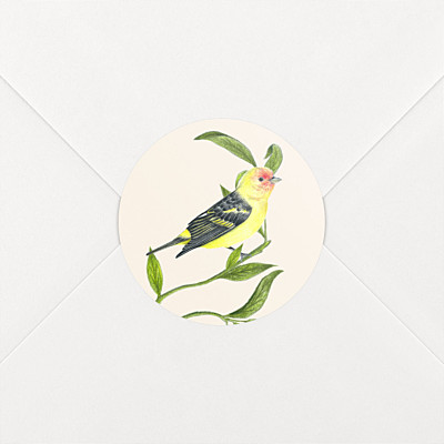 Flora and fauna white christening stickers Flora and fauna white christening stickers