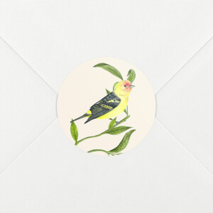 Christening Stickers Flora and Fauna White