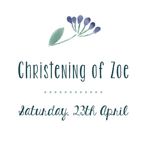 Watercolour meadow purple christening gift tags Watercolour meadow purple christening gift tags