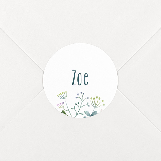 Christening Stickers Watercolour meadow purple - View 2 Christening Stickers Watercolour meadow purple - View 2