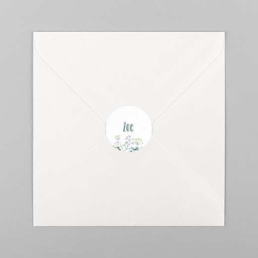 Christening Stickers Watercolour meadow purple - View 1 Christening Stickers Watercolour meadow purple - View 1