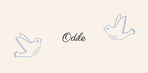 Soaring blue christening place cards Soaring blue christening place cards