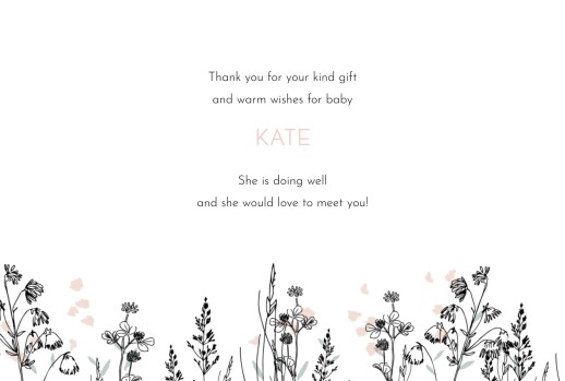 Baby Thank You Cards Family bike ride (4 pages) pink - Page 3 Baby Thank You Cards Family bike ride (4 pages) pink - Page 3