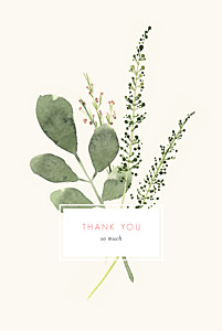 Spring blossom (4 pages) beige wedding thank you cards Spring blossom (4 pages) beige wedding thank you cards
