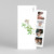 Baby Thank You Cards Flora & fauna (gatefold) white - View 1 Baby Thank You Cards Flora & fauna (gatefold) white - View 1