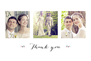 Romance (4 pages) white petite alma wedding thank you cards Romance (4 pages) white petite alma wedding thank you cards