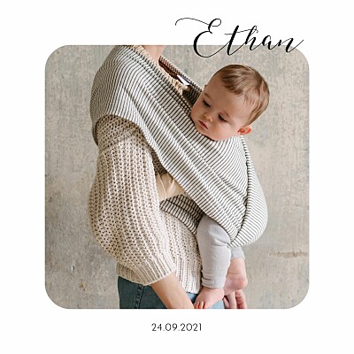 Baby Announcements Tender moments white finition Baby Announcements Tender moments white finition
