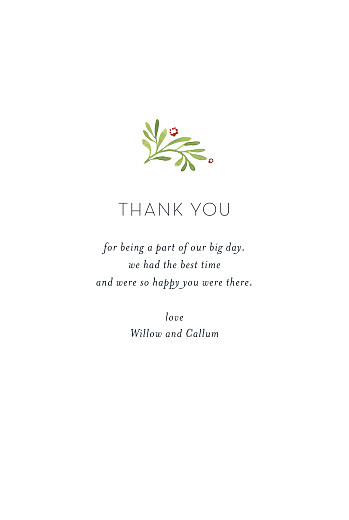 Wedding Thank You Cards Forest whisper (4 pages) green - Page 3 Wedding Thank You Cards Forest whisper (4 pages) green - Page 3