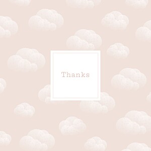 Mist (foil) pink pink baby thank you cards Mist (foil) pink pink baby thank you cards