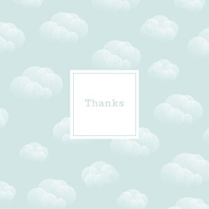 Mist (foil) blue blue baby thank you cards Mist (foil) blue blue baby thank you cards