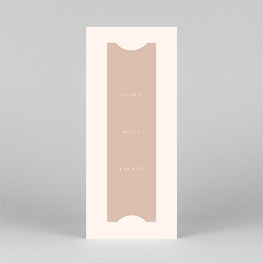 Baby Thank You Cards Lovely heart (bookmark) pink - View 3 Baby Thank You Cards Lovely heart (bookmark) pink - View 3