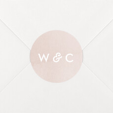 Wedding Envelope Stickers Watercolour Pink