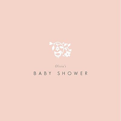Baby Shower Invitations Pretty pastel pink finition Baby Shower Invitations Pretty pastel pink finition