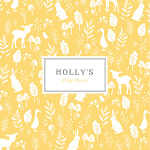 Fable yellow baby shower invitations Fable yellow baby shower invitations