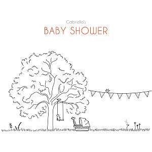 Rustic promise white baby shower invitations Rustic promise white baby shower invitations