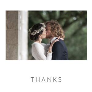 Wedding Thank You Cards Little foil heart white Wedding Thank You Cards Little foil heart white