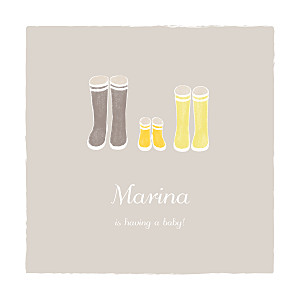 Wellies yellow baby shower invitations Wellies yellow baby shower invitations