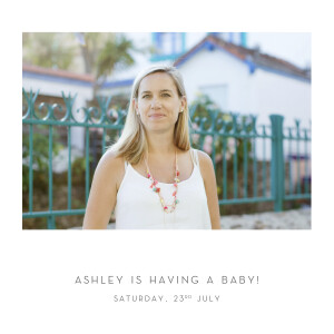 Baby Shower Invitations Lovely heart (foil) white Baby Shower Invitations Lovely heart (foil) white