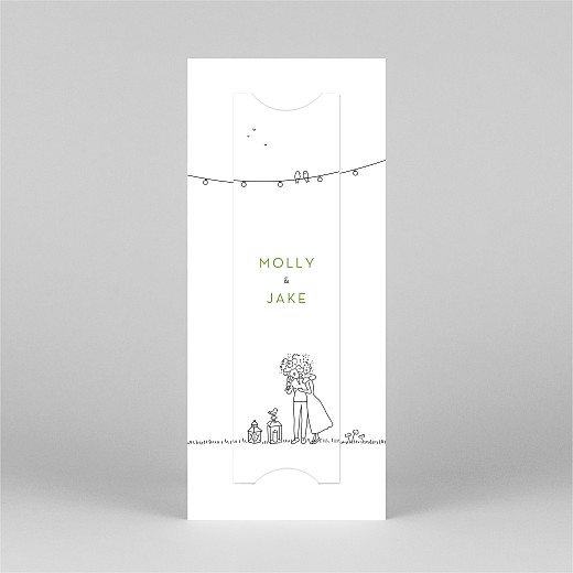 Wedding Invitations Bohemian promise (bookmark) white - View 3 Wedding Invitations Bohemian promise (bookmark) white - View 3