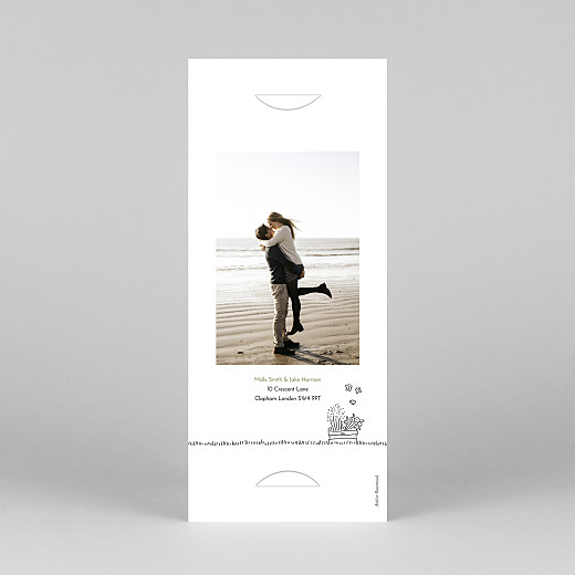 Wedding Invitations Bohemian promise (bookmark) white - View 4 Wedding Invitations Bohemian promise (bookmark) white - View 4