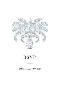 Paradise blue rsvp cards Paradise blue rsvp cards