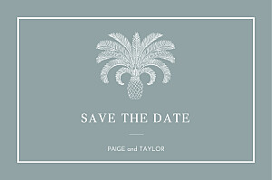 Paradise blue unique save the date cards Paradise blue unique save the date cards