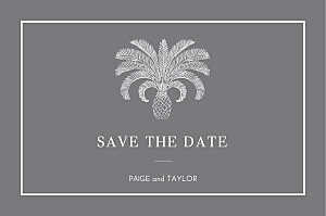 Paradise black white save the date cards Paradise black white save the date cards