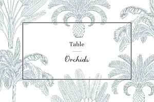 Paradise blue wedding table numbers Paradise blue wedding table numbers