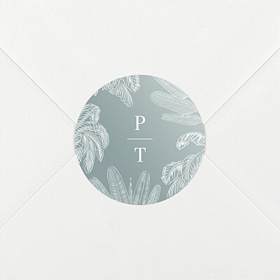 Paradise blue wedding stickers Paradise blue wedding stickers