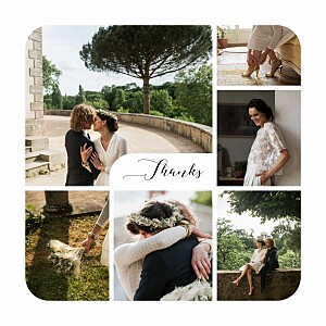 Tender moments photos white traditional wedding thank you cards Tender moments photos white traditional wedding thank you cards