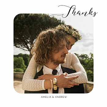 Tender moments white wedding thank you cards Tender moments white wedding thank you cards