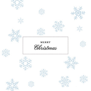 Morning snow fall blue traditional christmas cards Morning snow fall blue traditional christmas cards
