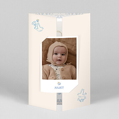 Soaring gatefold blue animal baby thank you cards Soaring gatefold blue animal baby thank you cards