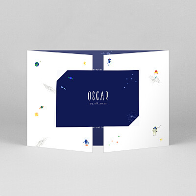 Once upon a time (landscape gatefold) space girls baby thank you cards Once upon a time (landscape gatefold) space girls baby thank you cards