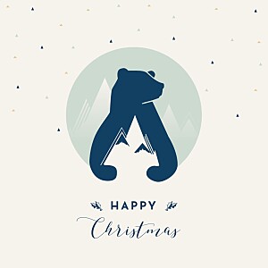 Mountains green vintage christmas cards Mountains green vintage christmas cards