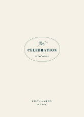 Wedding Order of Service Booklet Covers Floral Minimalist Beige
