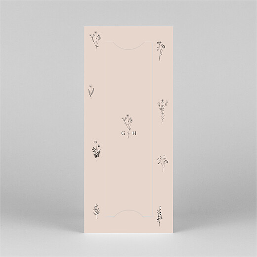 Baby Thank You Cards Floral Minimalist (Bookmark) Pink - View 3 Baby Thank You Cards Floral Minimalist (Bookmark) Pink - View 3