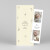 Baby Thank You Cards Floral minimalist (bookmark) beige - View 1 Baby Thank You Cards Floral minimalist (bookmark) beige - View 1