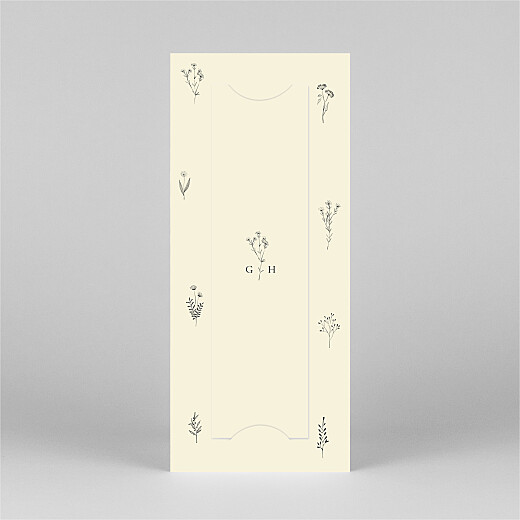 Baby Thank You Cards Floral minimalist (bookmark) beige - View 3 Baby Thank You Cards Floral minimalist (bookmark) beige - View 3