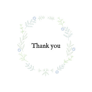Rustic floral (foil) blue blue baby thank you cards Rustic floral (foil) blue blue baby thank you cards