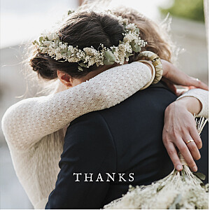 Framed to perfection (foil) white wedding thank you cards Framed to perfection (foil) white wedding thank you cards